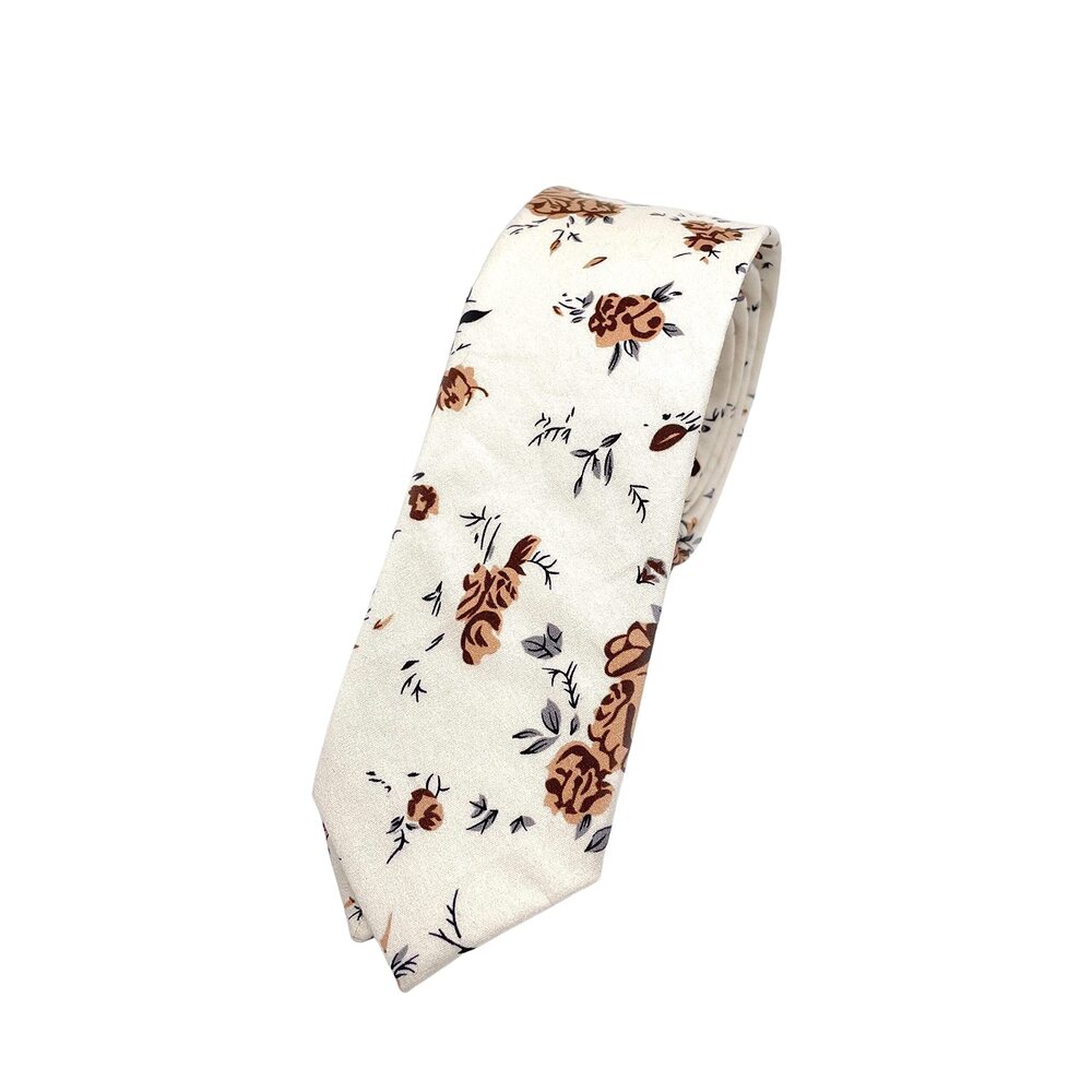 6691 Cotton ’s Floral Tie Great for weddings gifts anniversaries